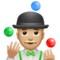 Person Juggling - Medium Light emoji on Apple
